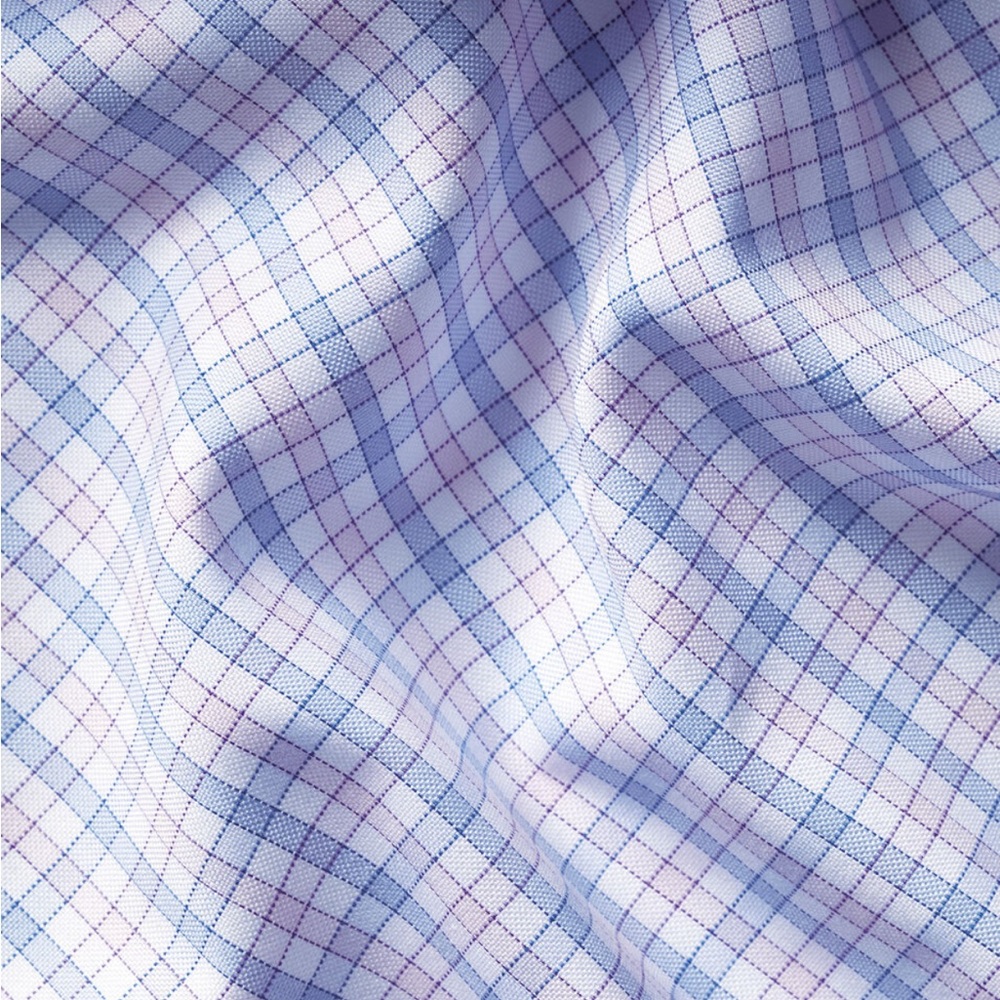 Charles Tyrwhitt Men's Pink and Blue Plaid Shirt - Picture 5 of 5